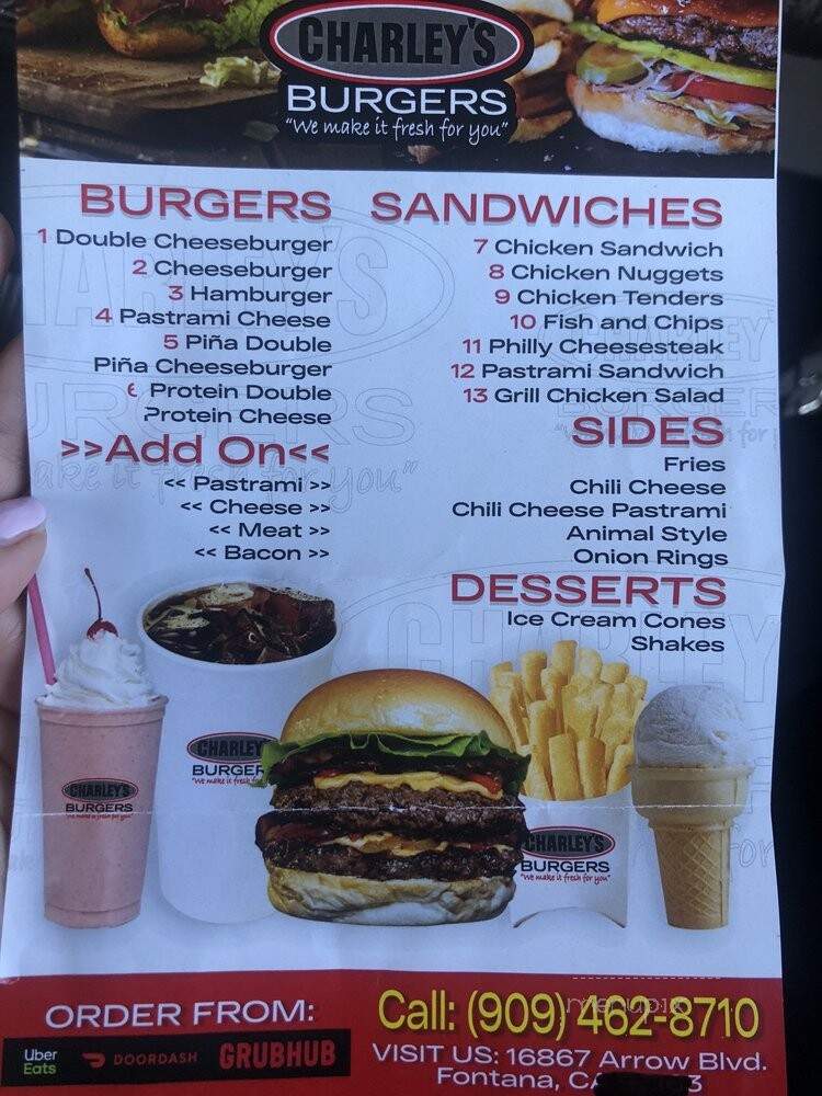 Charley's Burger - Fontana, CA