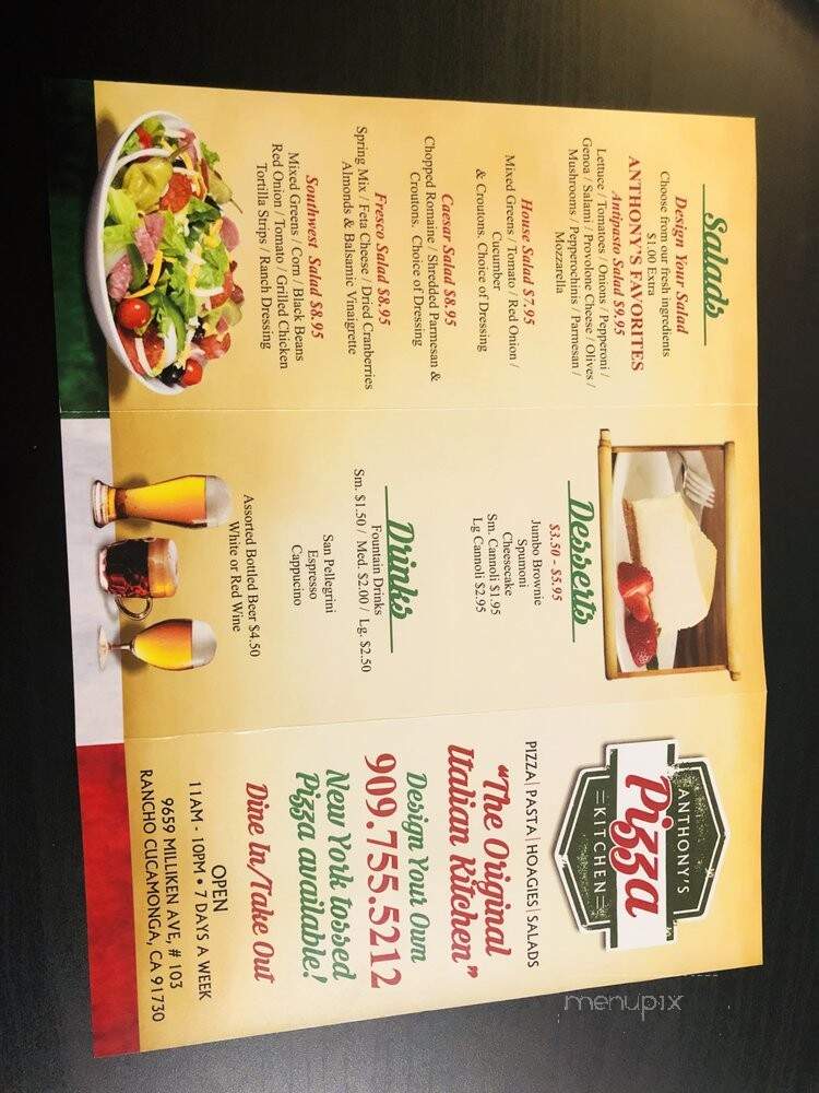 Anthonys Pizzeria - Rancho Cucamonga, CA