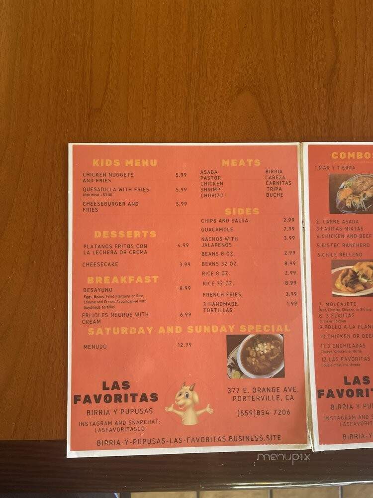 Birria Y Pupusas Las Favoritas - Porterville, CA