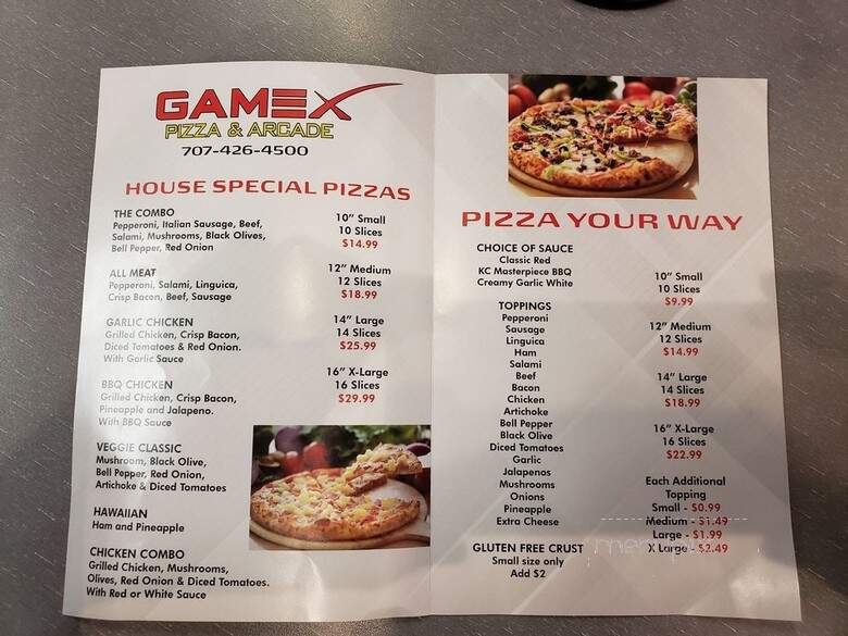 GameX Pizza & Arcade - Fairfield, CA