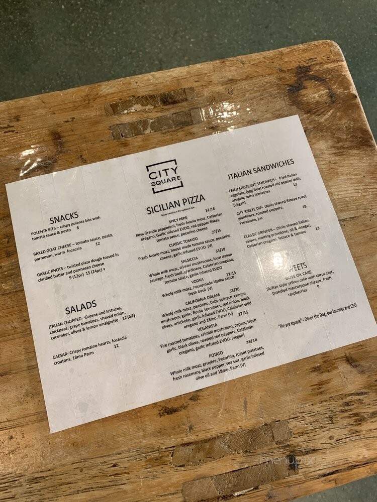 City Square Pizzeria - Walnut Creek, CA
