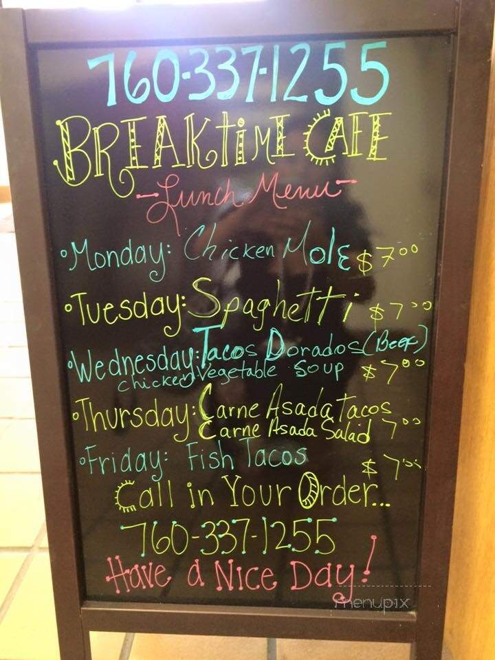 Breaktime Cafe - El Centro, CA