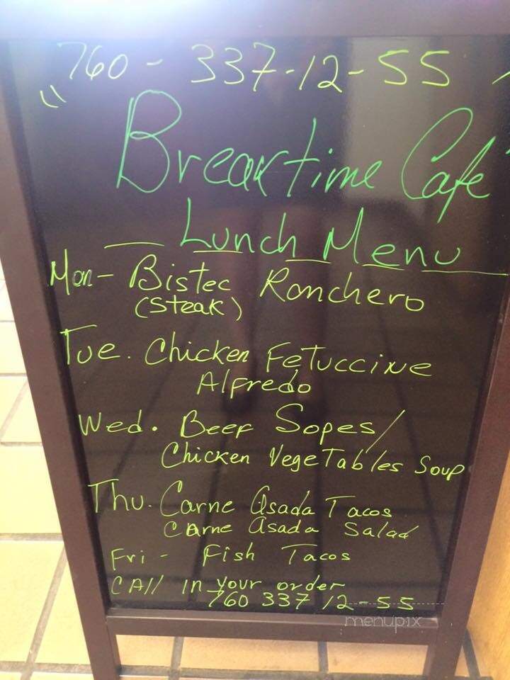 Breaktime Cafe - El Centro, CA