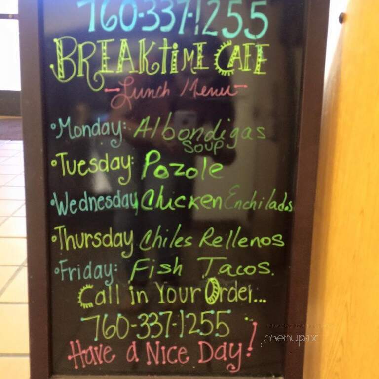 Breaktime Cafe - El Centro, CA