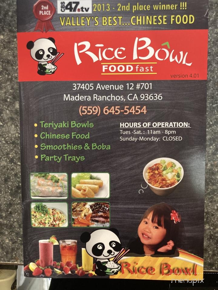 Rice Bowl - Madera, CA