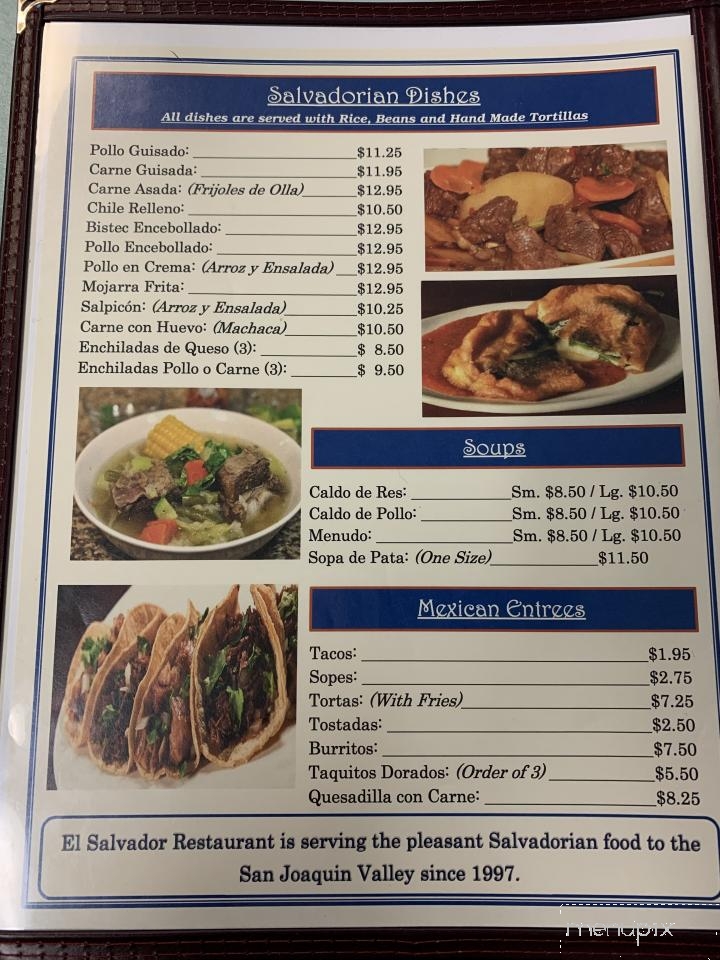 El Salvador Restaurant - Farmersville, CA