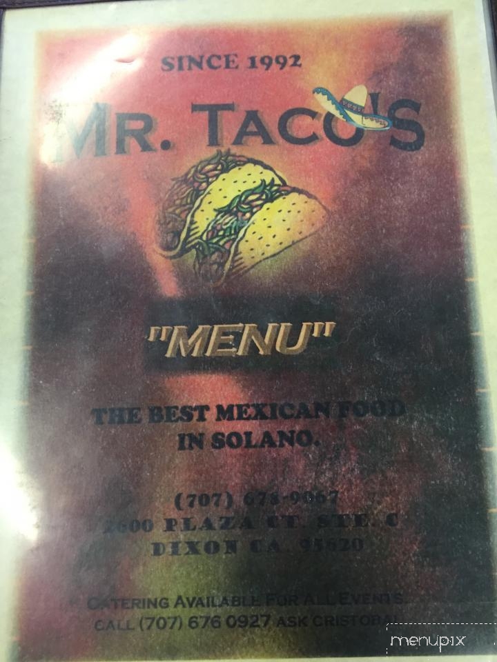 Mr Taco Restaurant - Dixon, CA