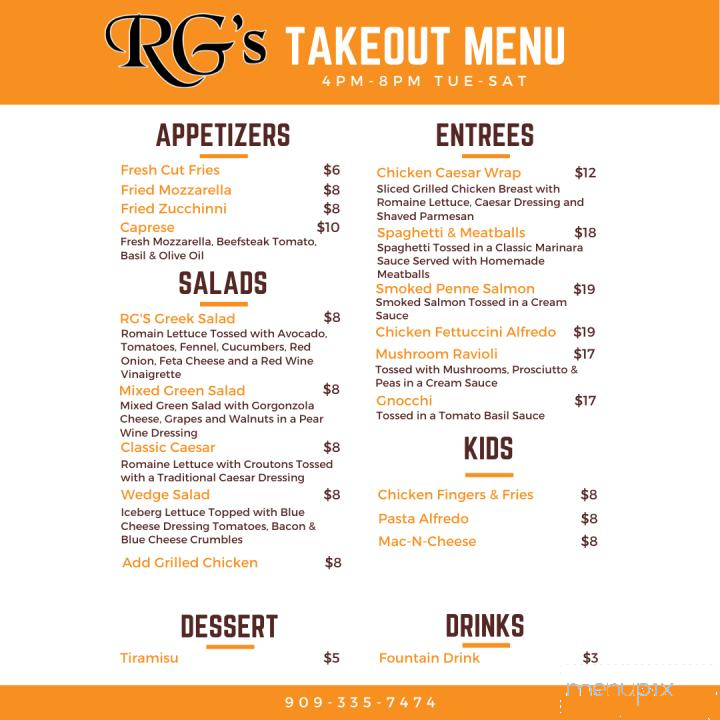 RG's American Grill - Redlands, CA