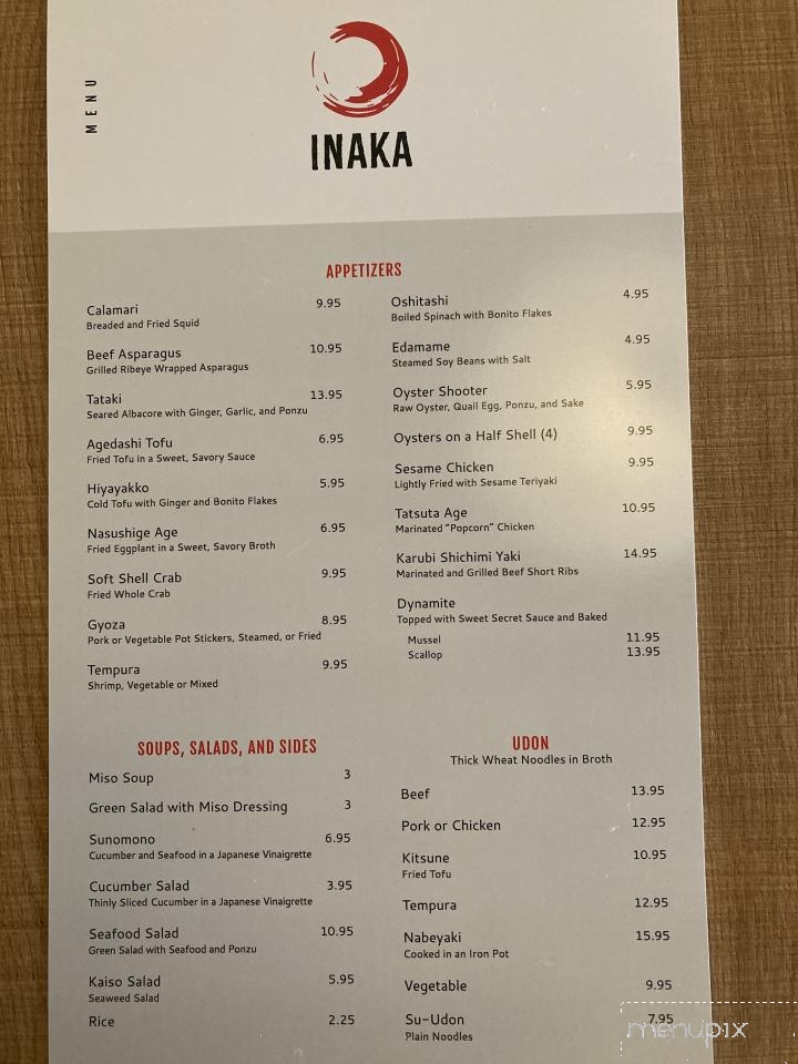 Inaka Japanese Restaurant - San Juan Bautista, CA